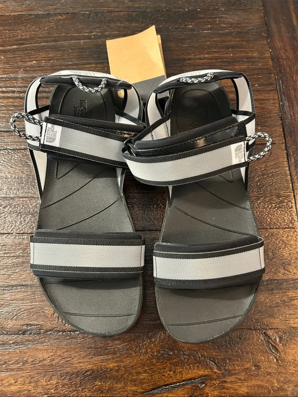 The North Face Black and Asphalt Grey Women's Skeena Sport Sandal - Size 11